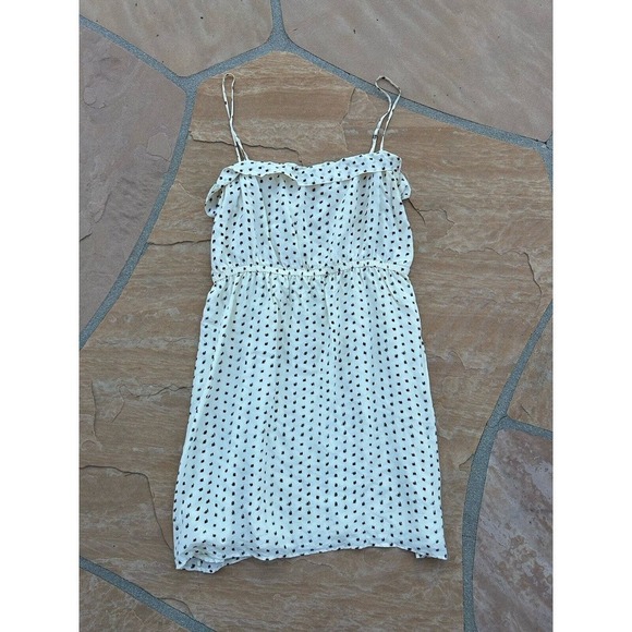 J Crew Ivory Spaghetti Strap Silk Dress Women’s Size 8 - Picture 1 of 4